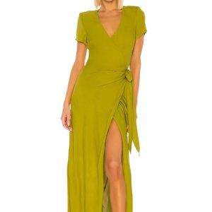 LPA Kian Dress in Kermit Green